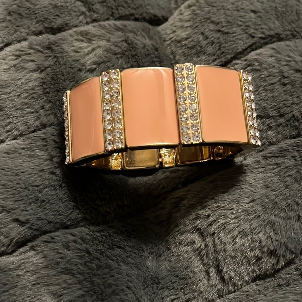Peach cuff bracelet